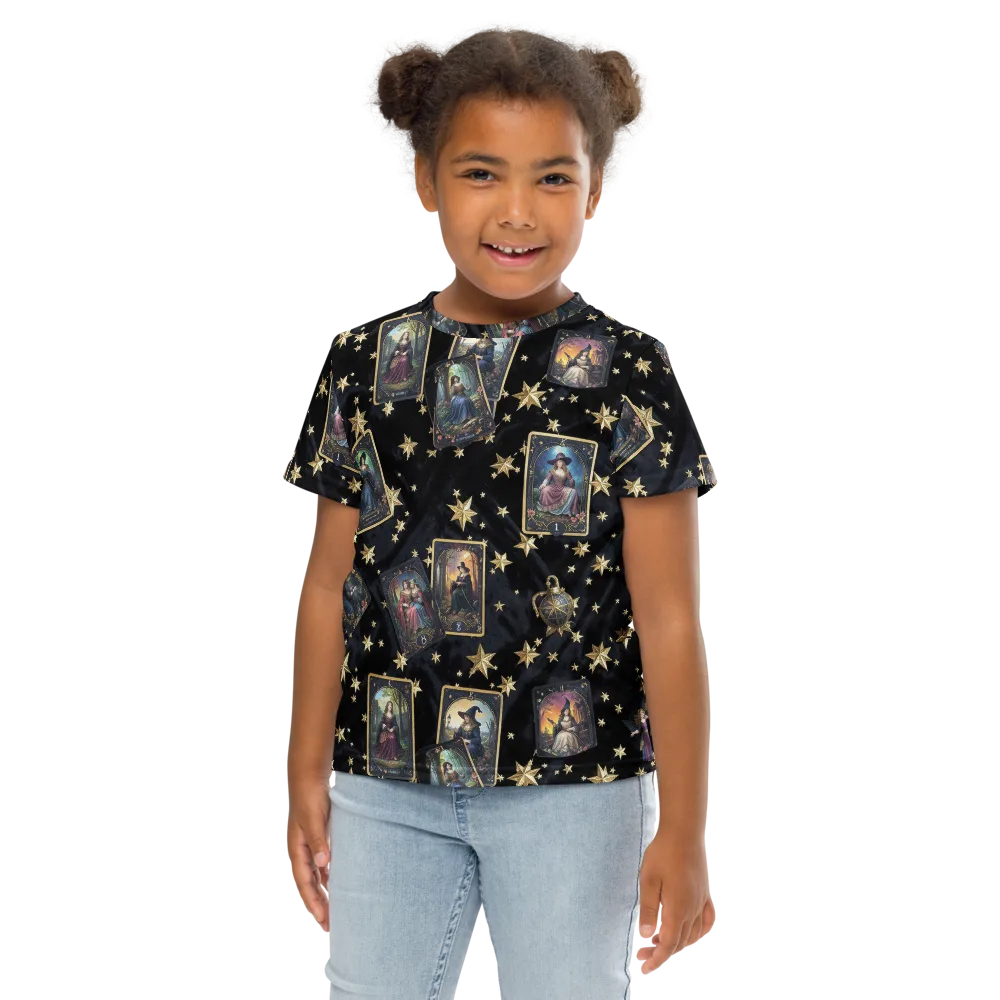 Celestial Arcana on Kids Crew Neck T-Shirt — Front