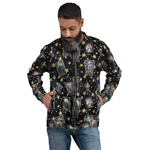 Celestial Arcana on a Bomber Jacket