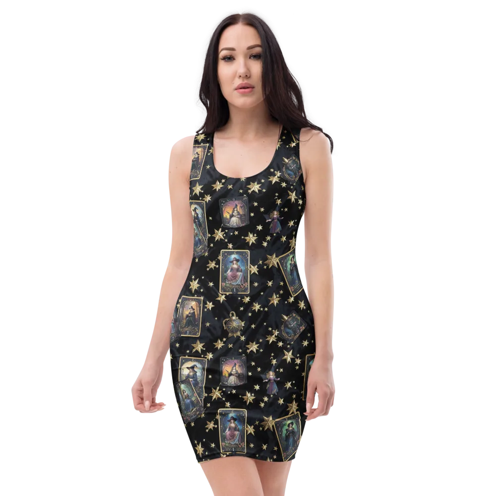Celestial Arcana on Bodycon Dress — Front