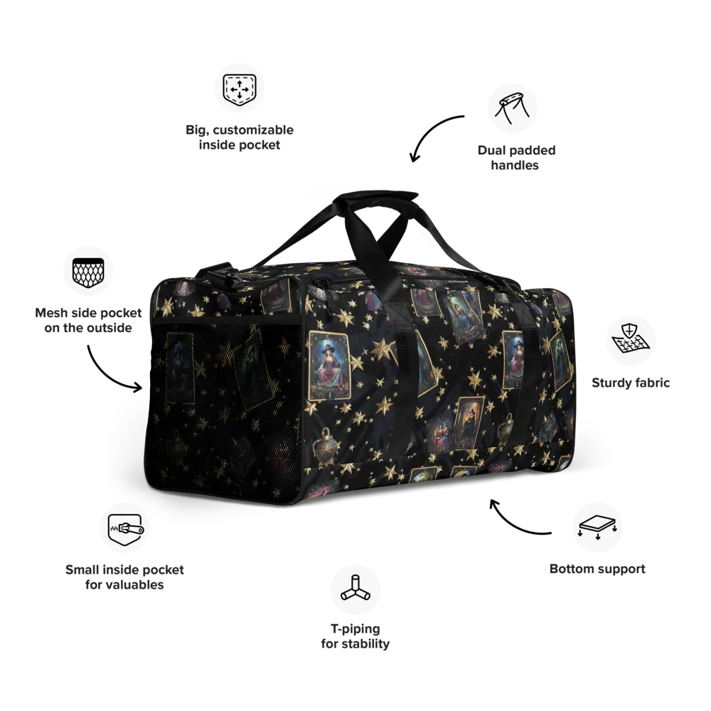 Celestial Arcana on Duffle Bag — Right Front