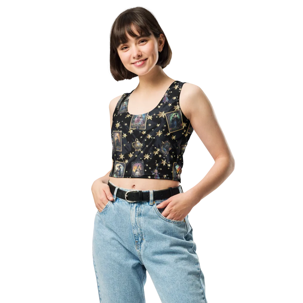 Celestial Arcana on Crop Top — Front
