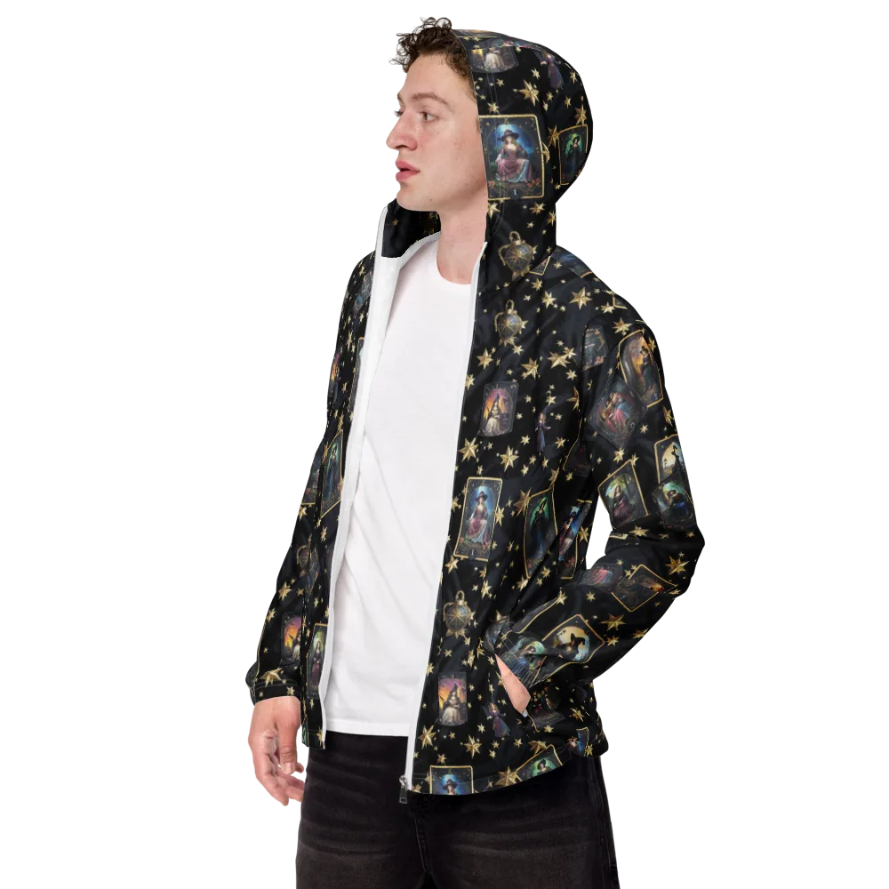 Celestial Arcana on Men's Windbreaker — Left Front