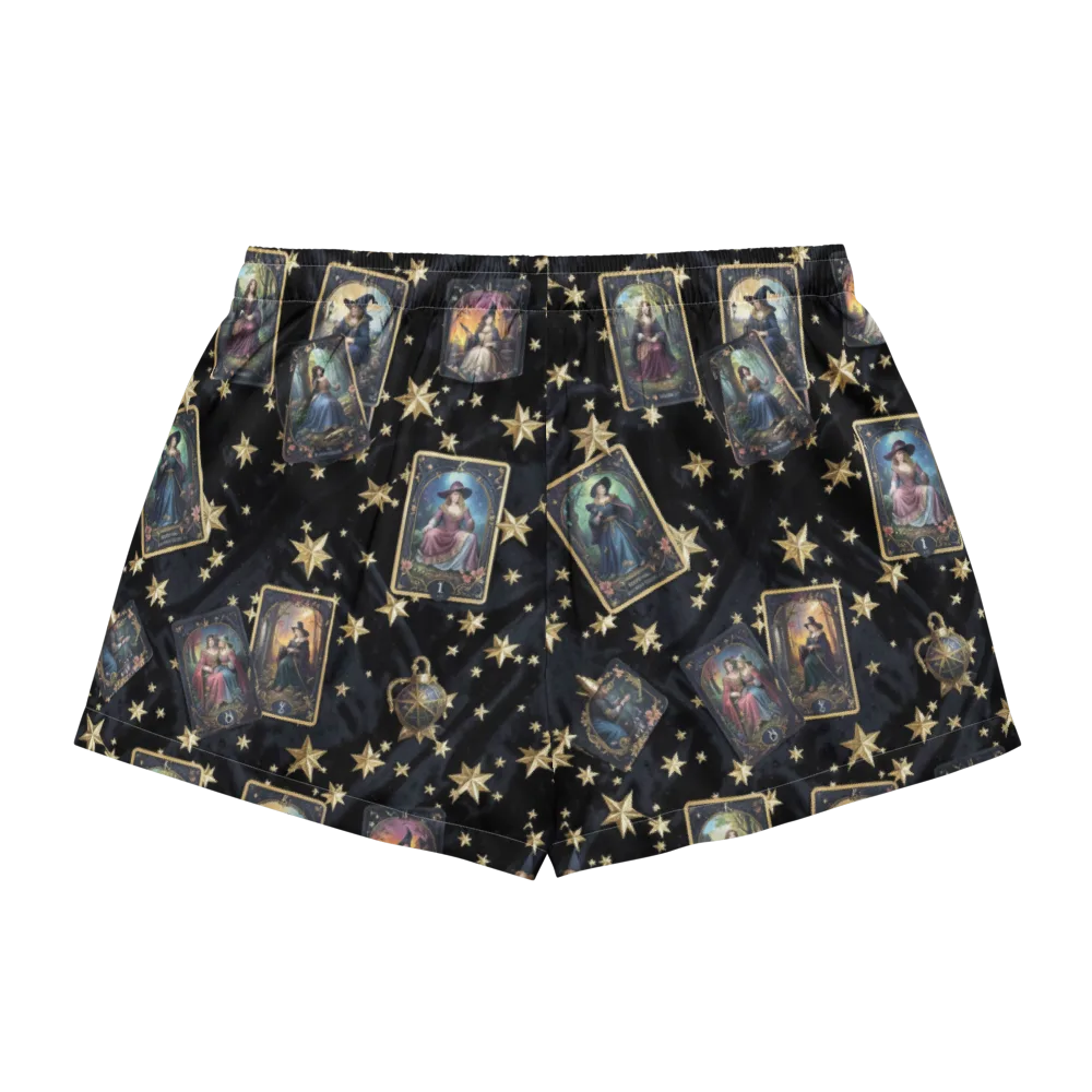 Celestial Arcana on Women's Pajama Shorts — Back