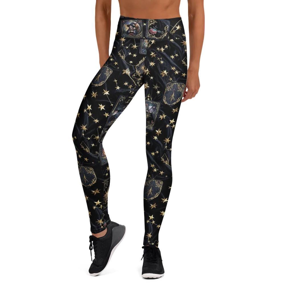 Midnight Arcana on Yoga Leggings — Front