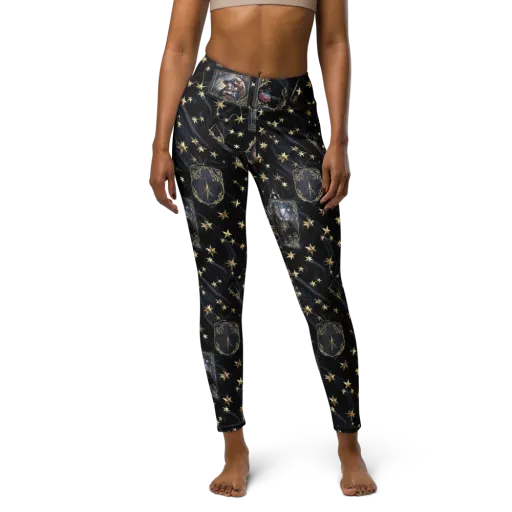 Midnight Arcana on a Yoga Leggings