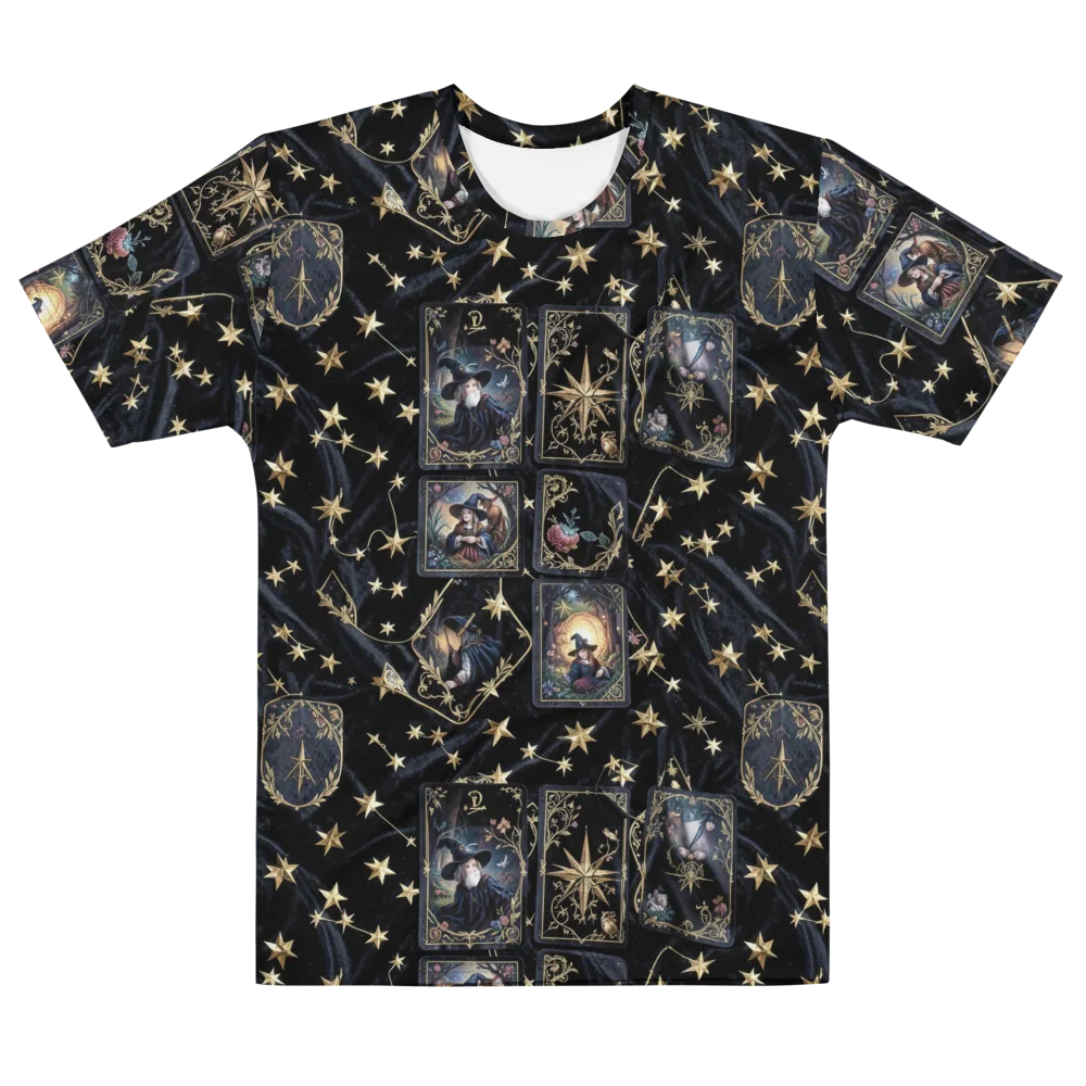 Midnight Arcana on Men's Cotton Crew Neck T-Shirt — Front