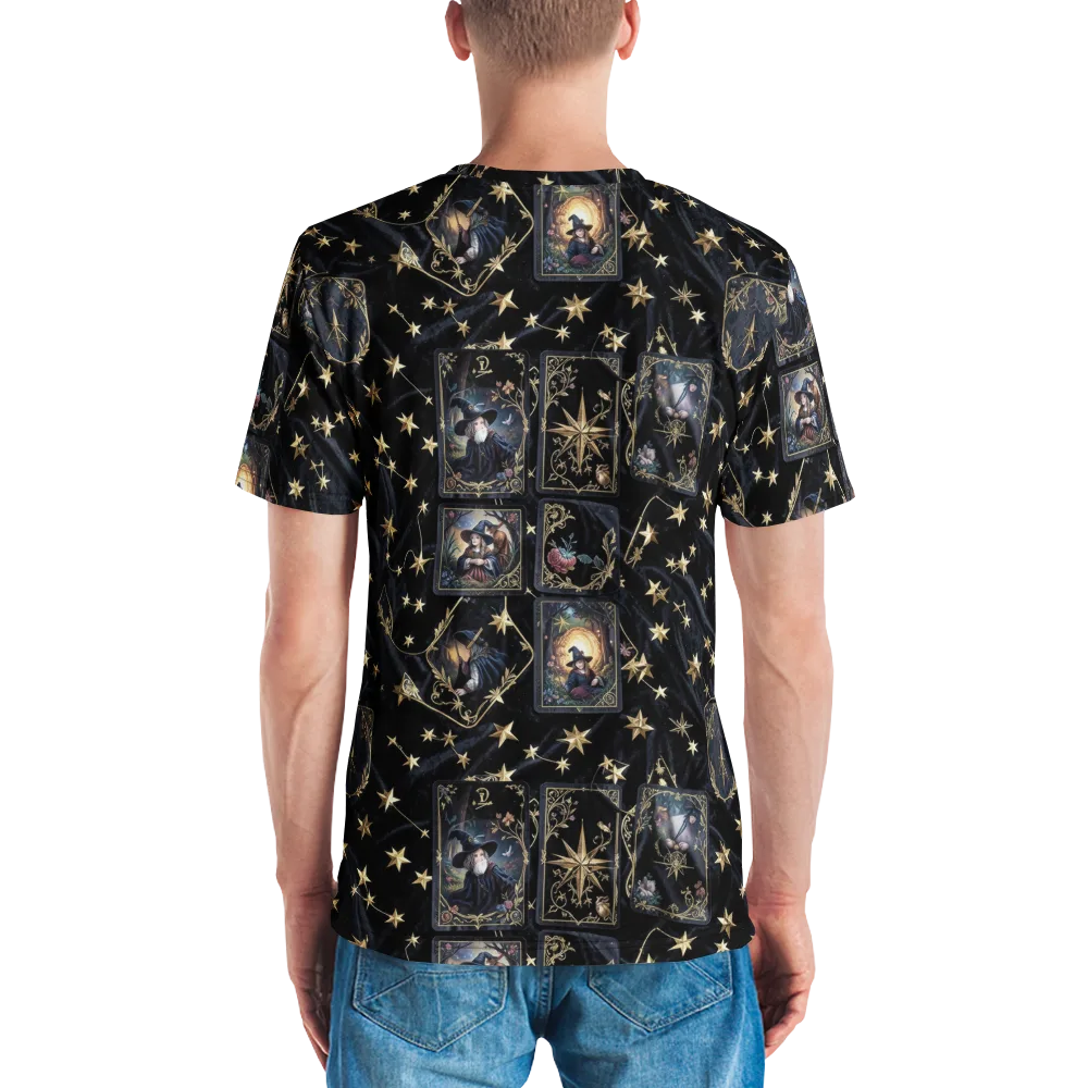 Midnight Arcana on Men's Crew Neck T-Shirt — Back