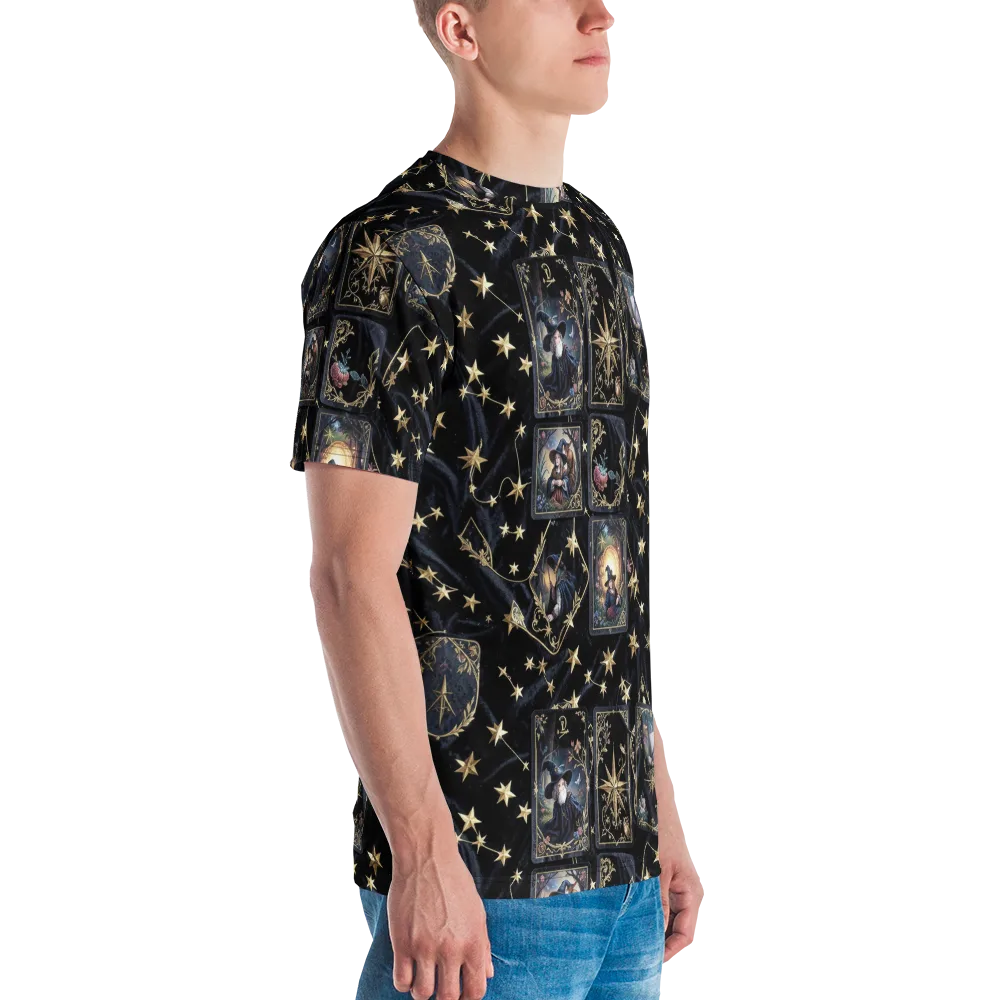 Midnight Arcana on Men's Crew Neck T-Shirt — Right