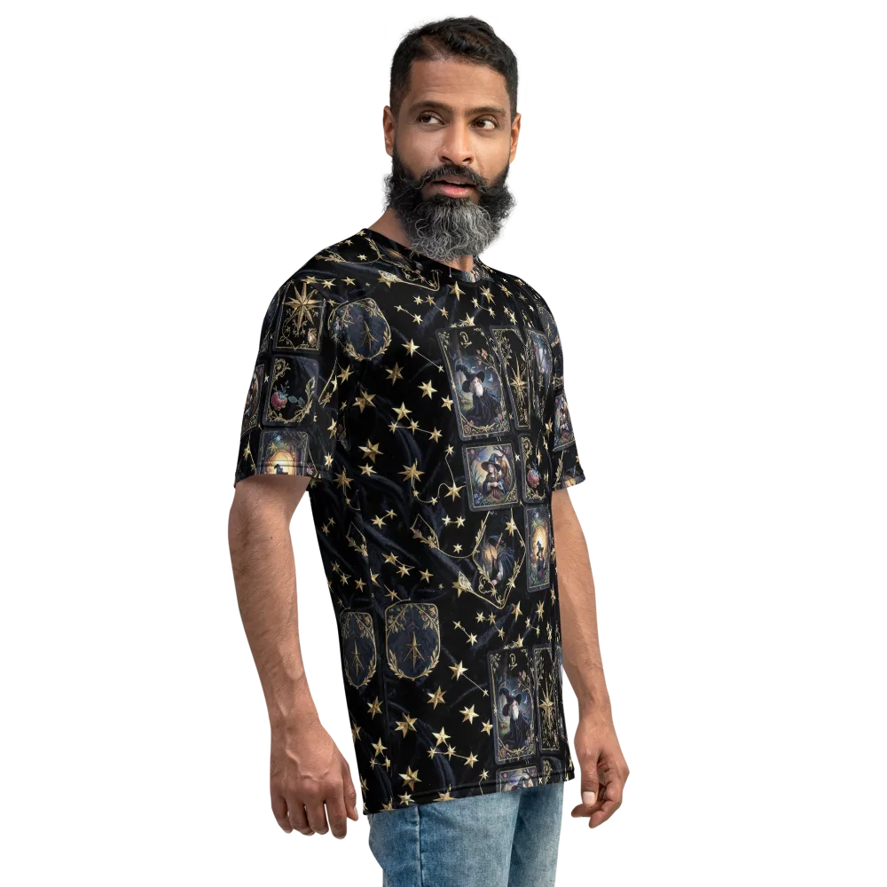 Midnight Arcana on Men's Crew Neck T-Shirt — Right