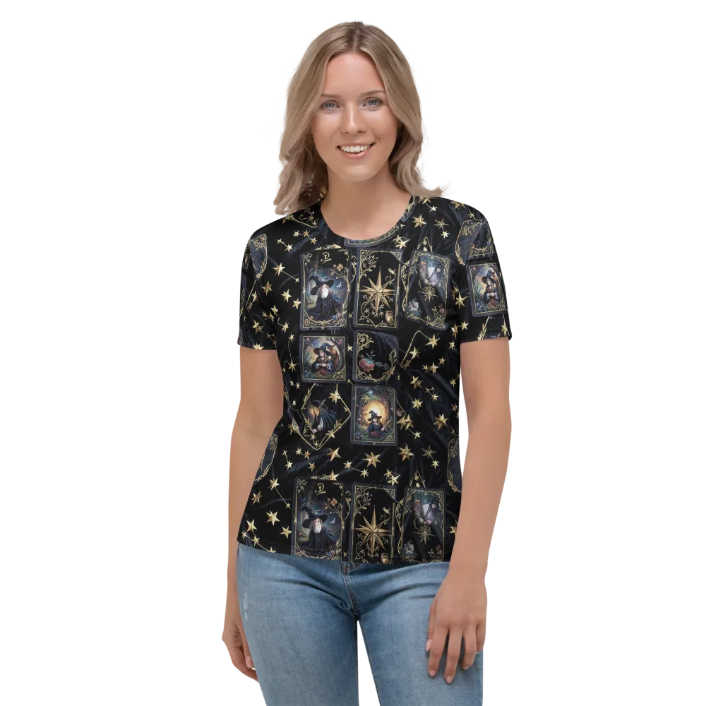 Midnight Arcana on Women's Crew Neck T-Shirt — Front