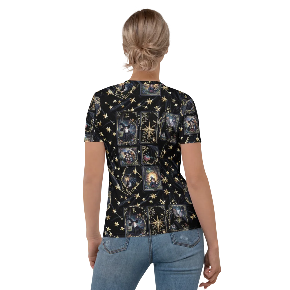Midnight Arcana on Women's Crew Neck T-Shirt — Back