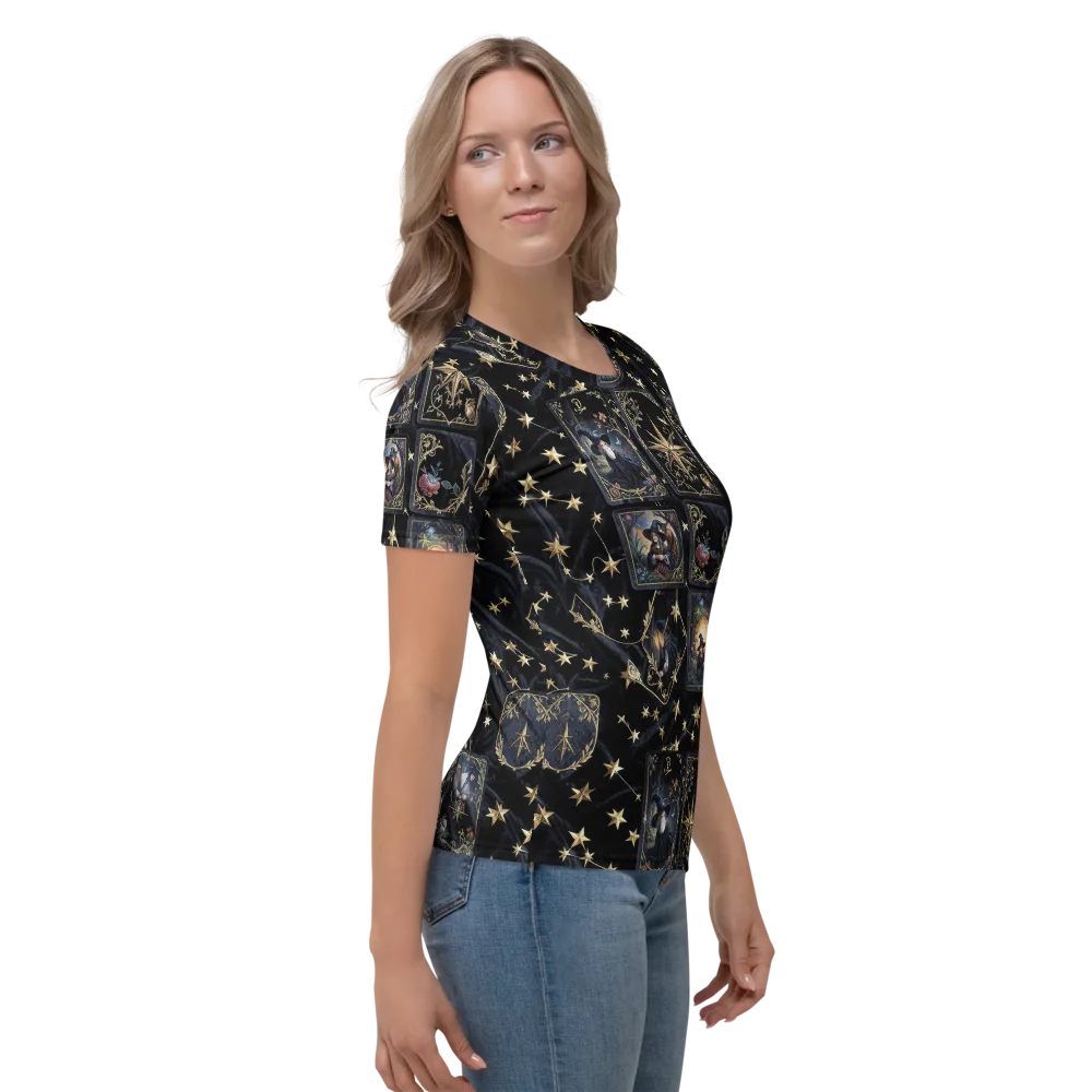 Midnight Arcana on Women's Crew Neck T-Shirt — Right