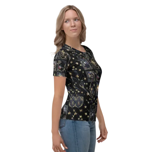 Midnight Arcana on a Women's Crew Neck T-Shirt