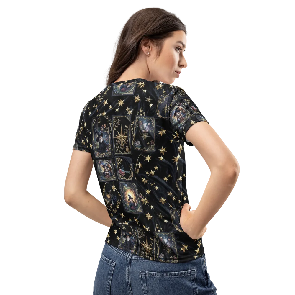 Midnight Arcana on Women's Crew Neck T-Shirt — Back