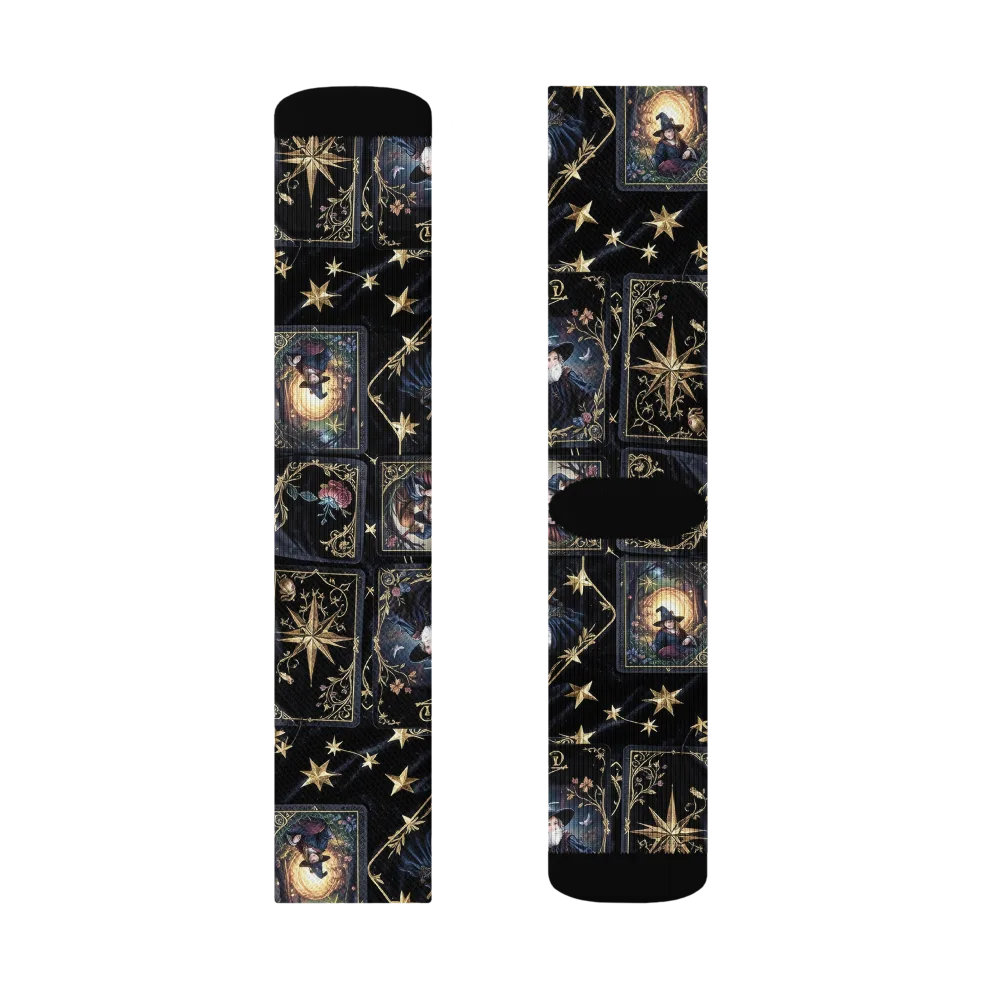 Midnight Arcana on Socks — Right Sock