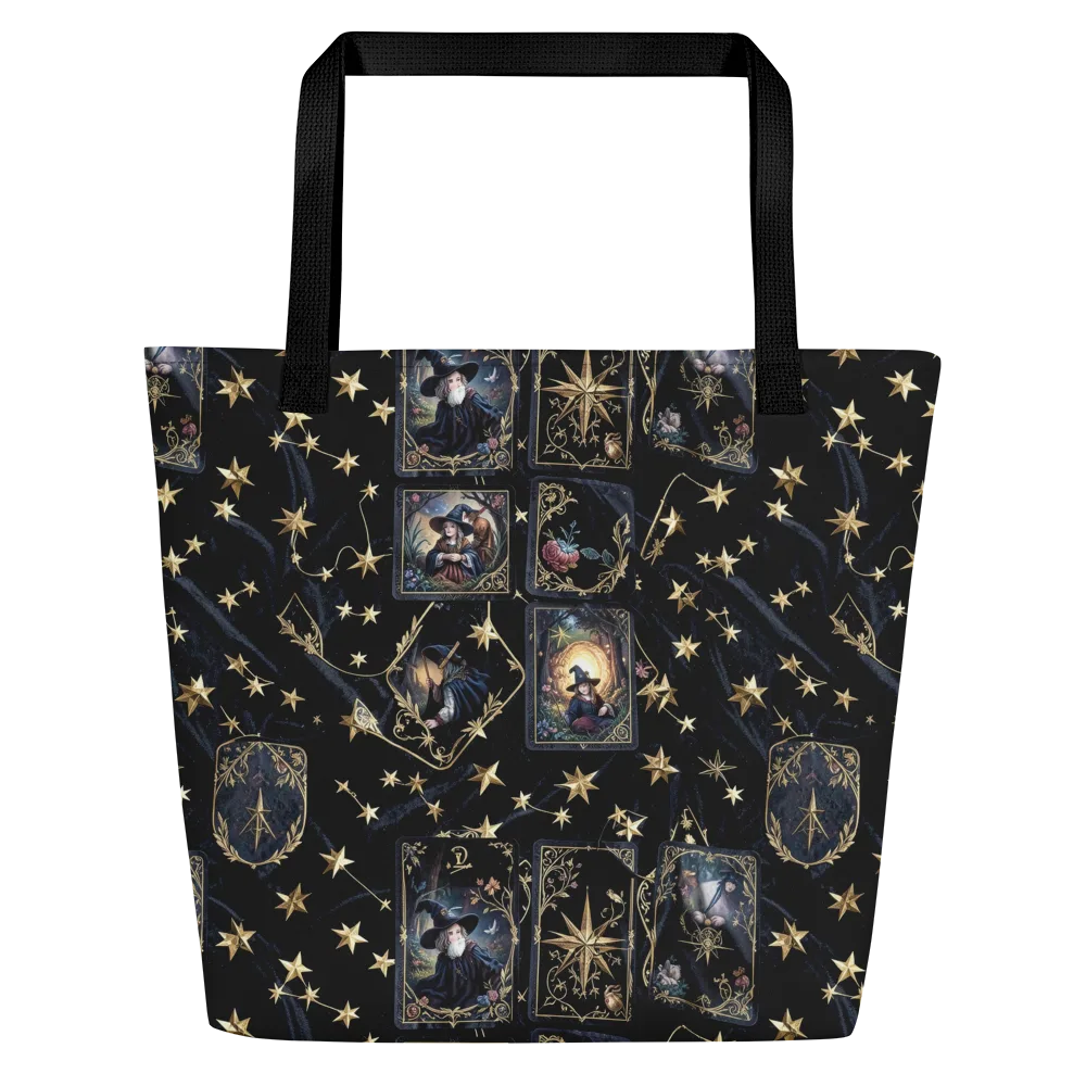 Midnight Arcana on Large Tote Bag W/ Pocket — Front