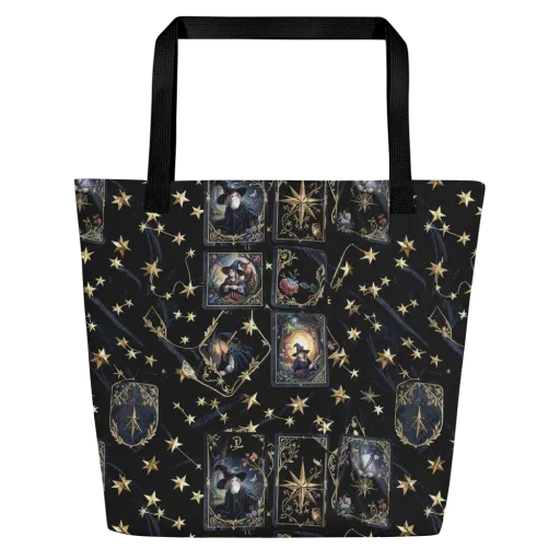 Midnight Arcana on a Large Tote Bag W/ Pocket