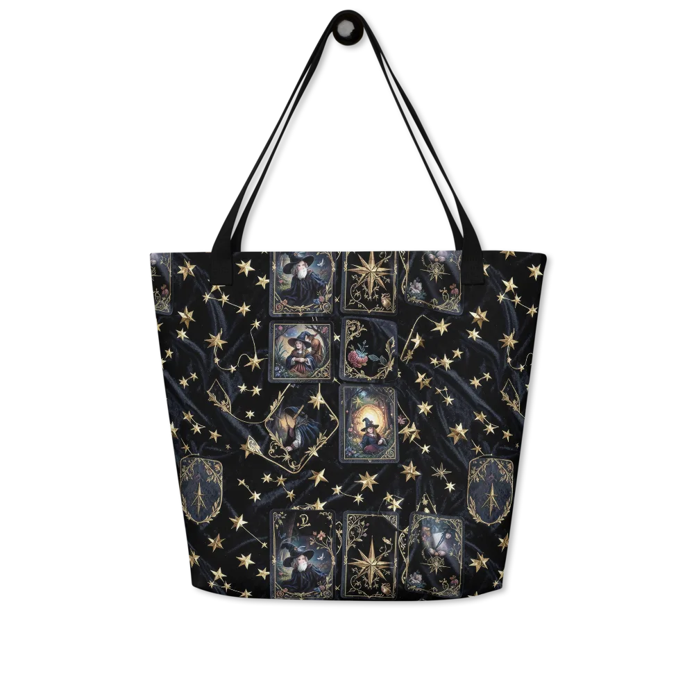 Midnight Arcana on Large Tote Bag W/ Pocket — Front