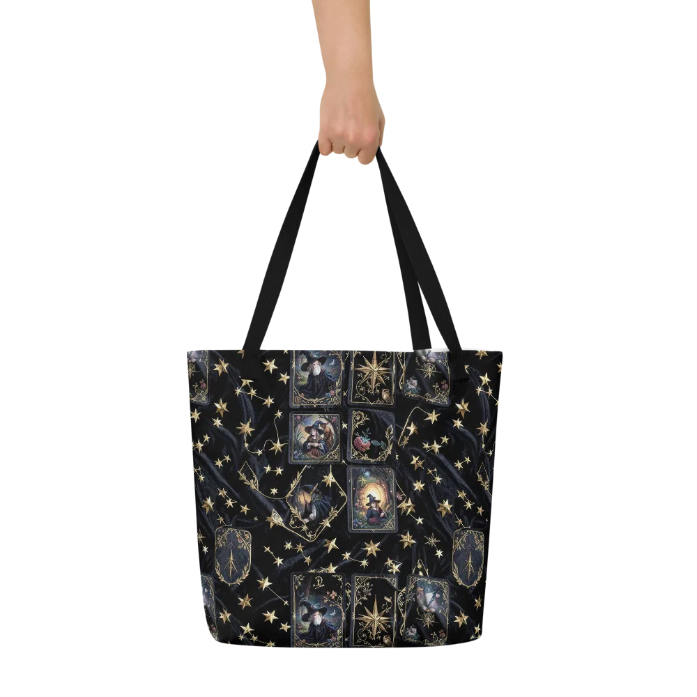 Midnight Arcana on Large Tote Bag W/ Pocket — Front