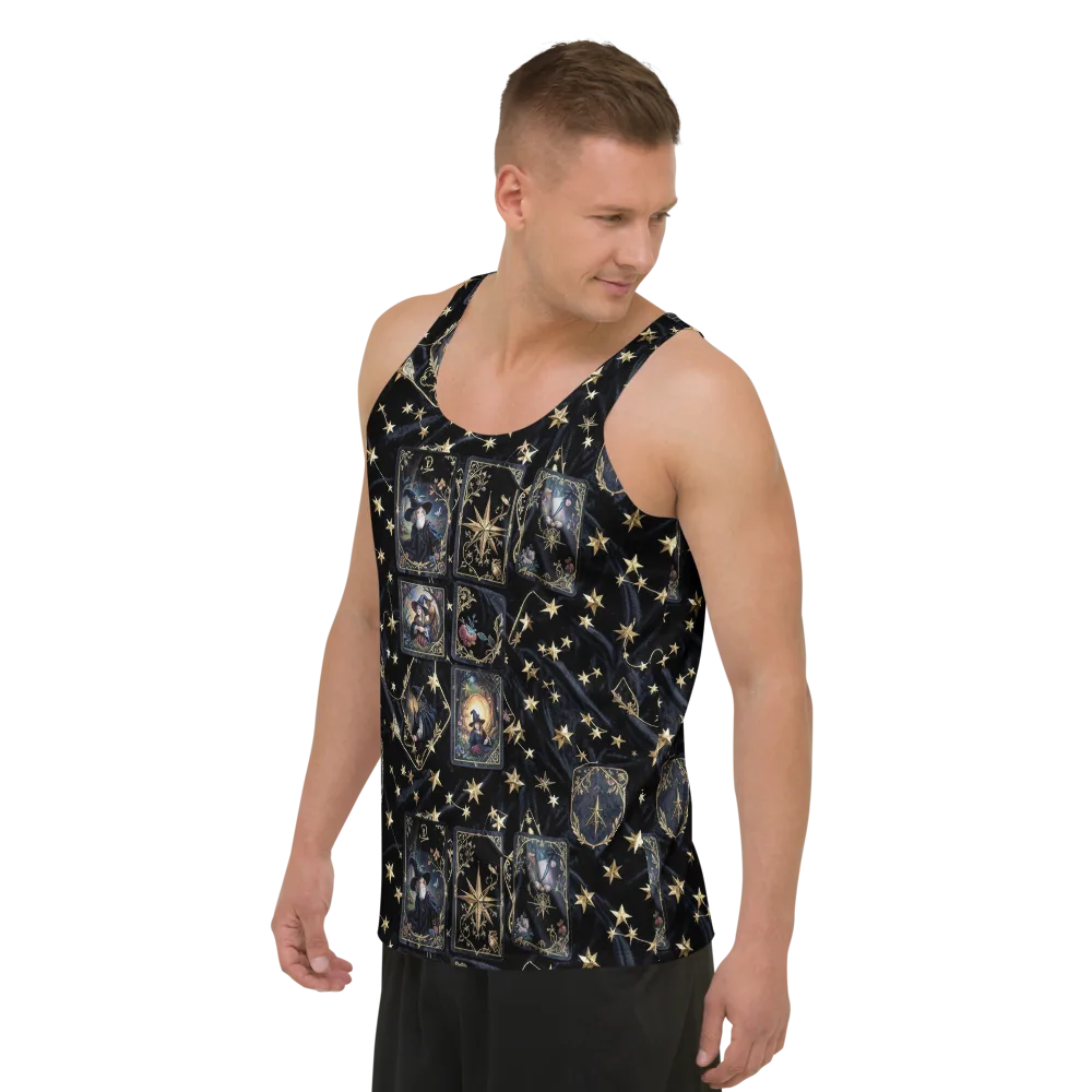 Midnight Arcana on Men's Tank Top — Left Front