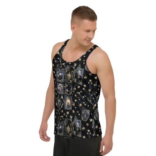 Midnight Arcana on a Men's Tank Top