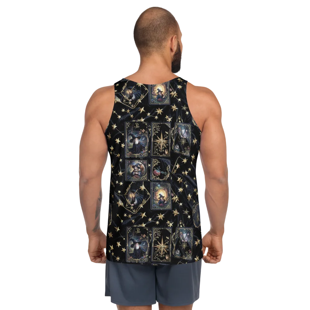 Midnight Arcana on Men's Tank Top — Back