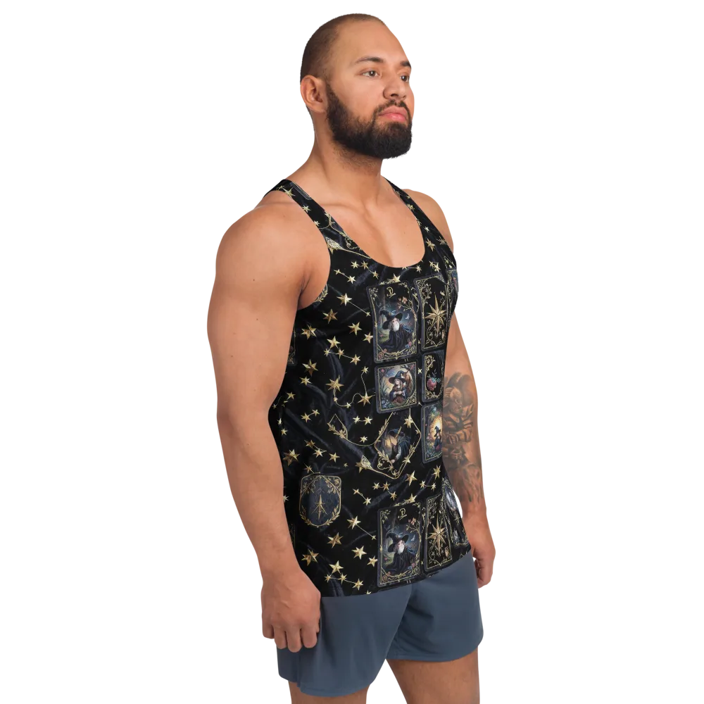 Midnight Arcana on Men's Tank Top — Right Front