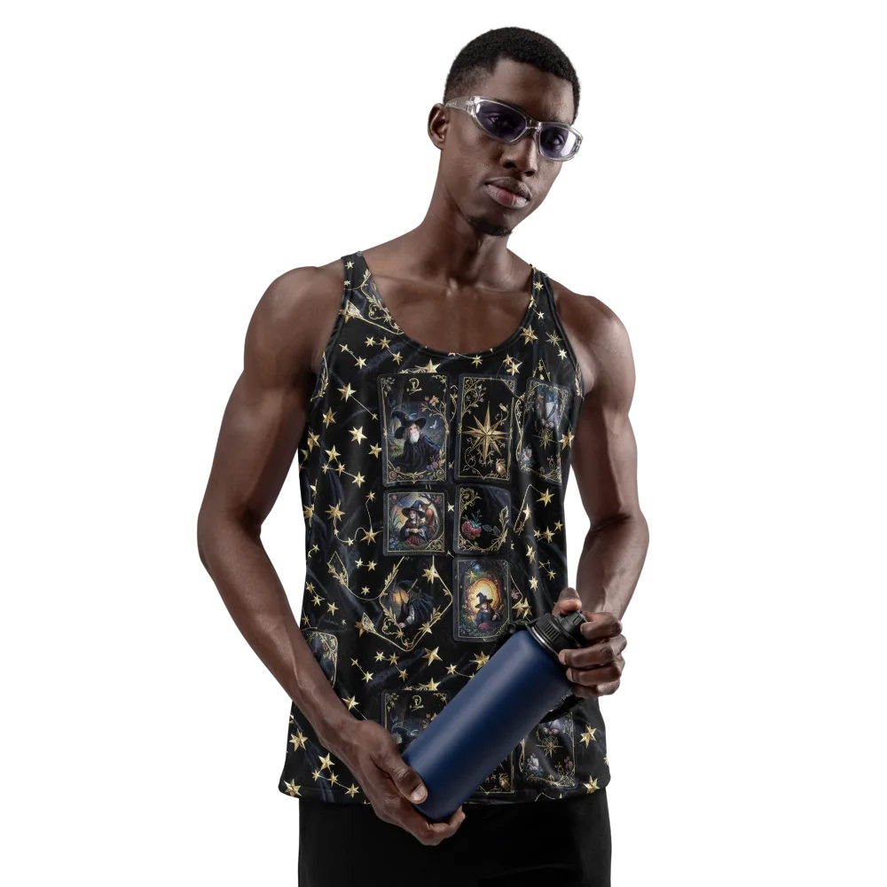 Midnight Arcana on Men's Tank Top — Front
