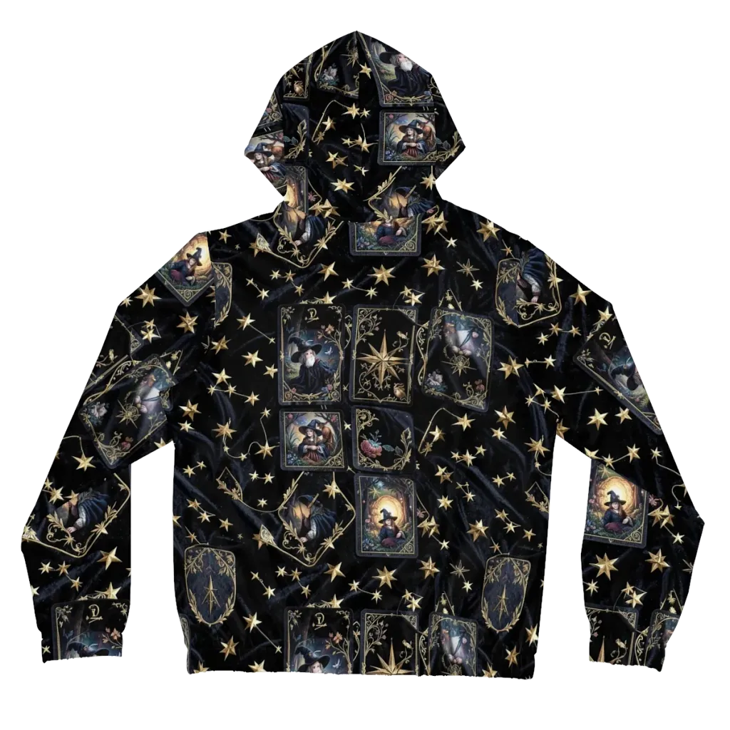Midnight Arcana on Women's Full-Zip Hoodie — Back