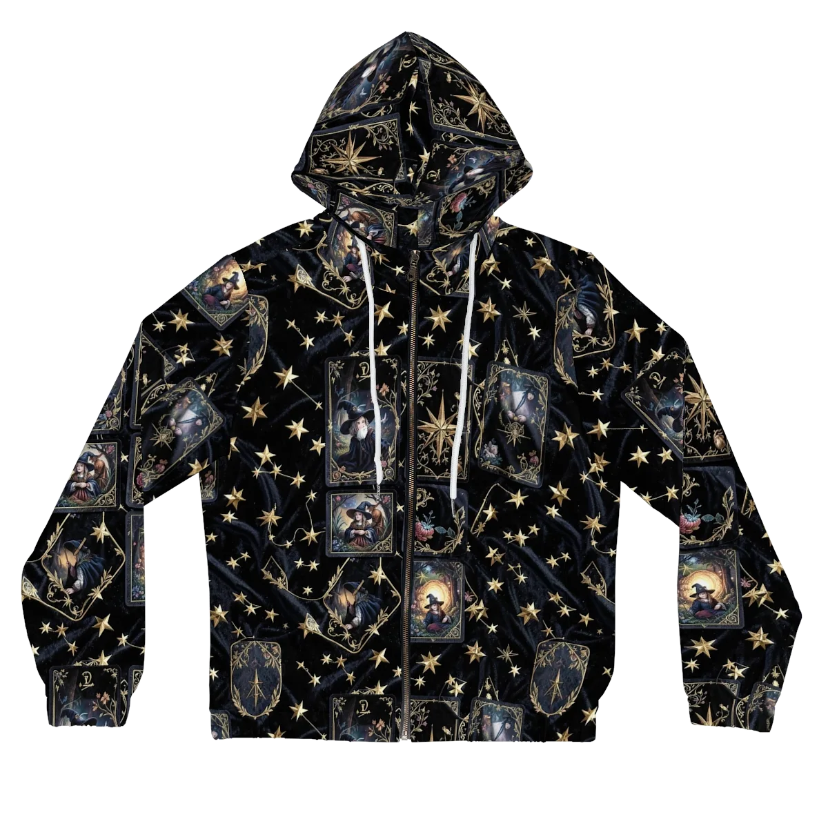 Midnight Arcana on Women's Full-Zip Hoodie — Front