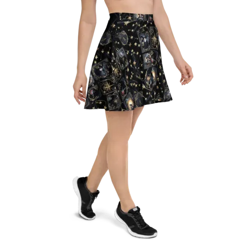 Midnight Arcana on a Skater Skirt