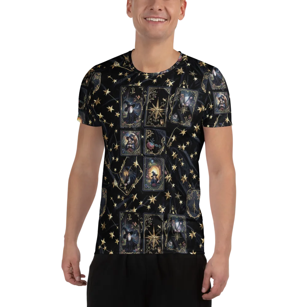 Midnight Arcana on Men's Athletic T-Shirt — Front