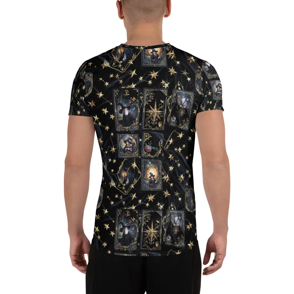 Midnight Arcana on Men's Athletic T-Shirt — Back