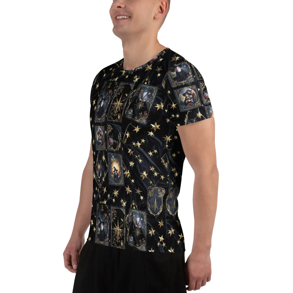 Midnight Arcana on Men's Athletic T-Shirt — Left