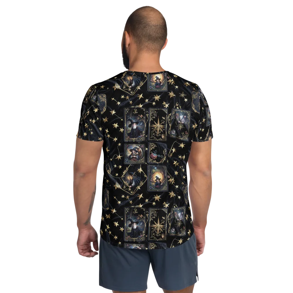 Midnight Arcana on Men's Athletic T-Shirt — Back