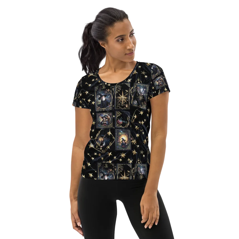 Midnight Arcana on Women's Athletic T-Shirt — Front