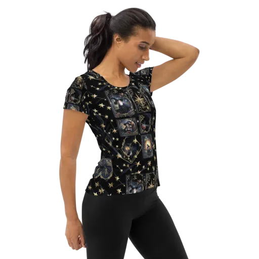 Midnight Arcana on a Women's Athletic T-Shirt