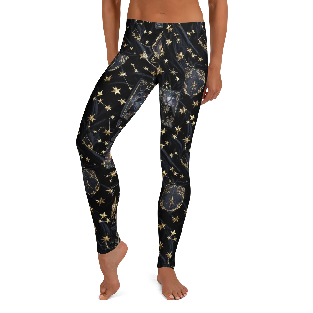 Midnight Arcana on Leggings — Front