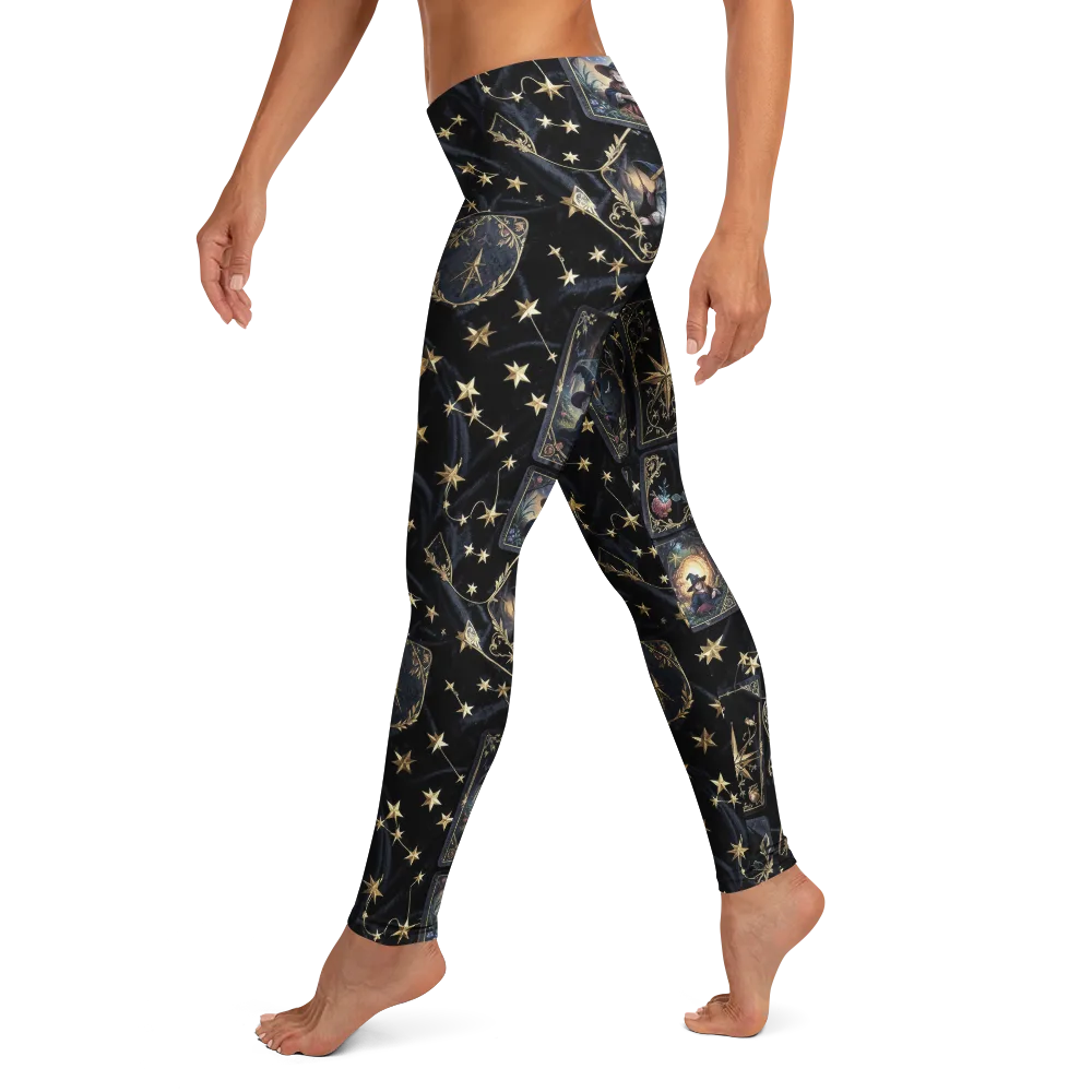 Midnight Arcana on Leggings — Left