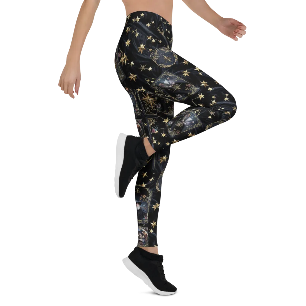 Midnight Arcana on Leggings — Right
