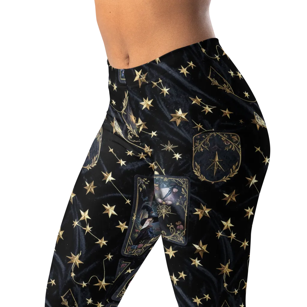 Midnight Arcana on Leggings — Left Front