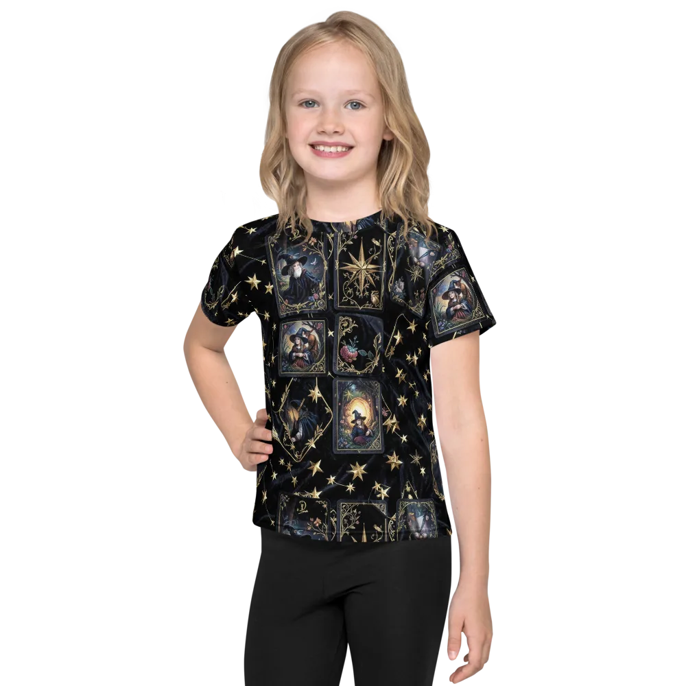 Midnight Arcana on Kids Crew Neck T-Shirt — Front