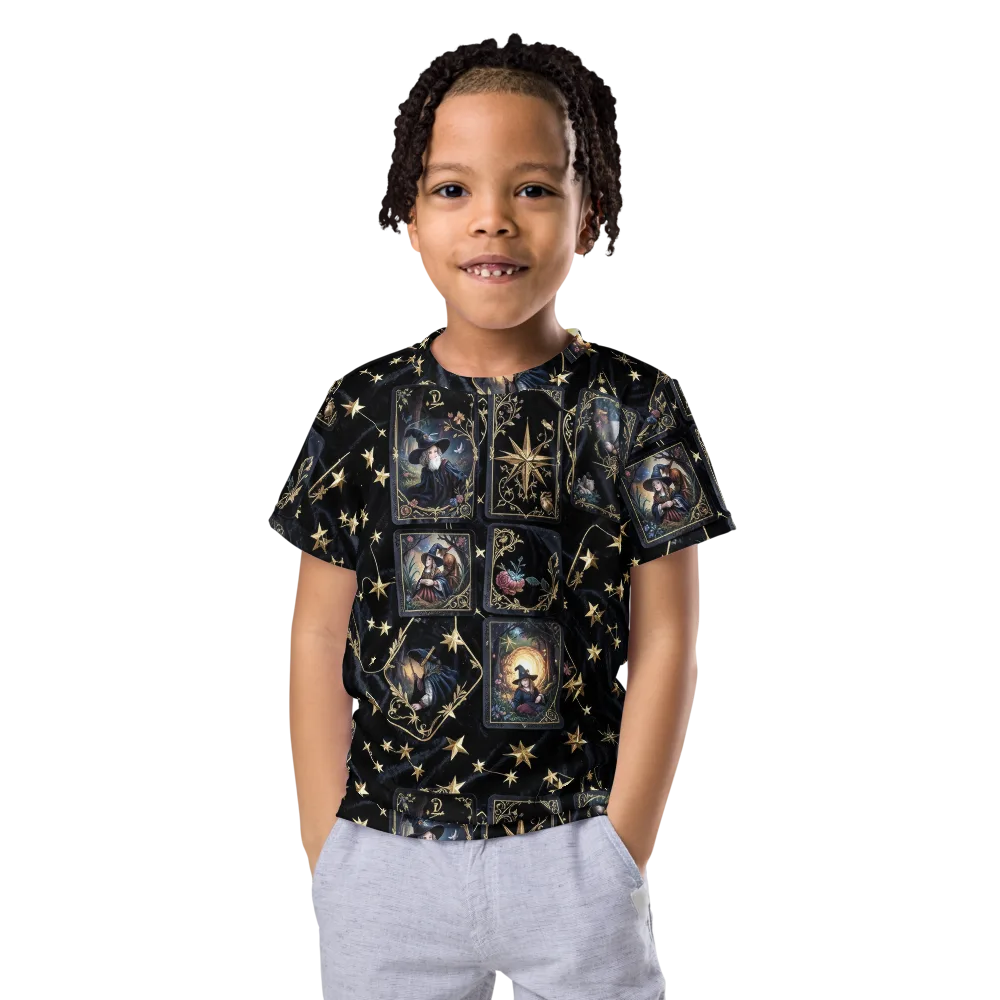 Midnight Arcana on Kids Crew Neck T-Shirt — Front