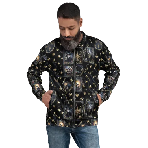 Midnight Arcana on a Bomber Jacket