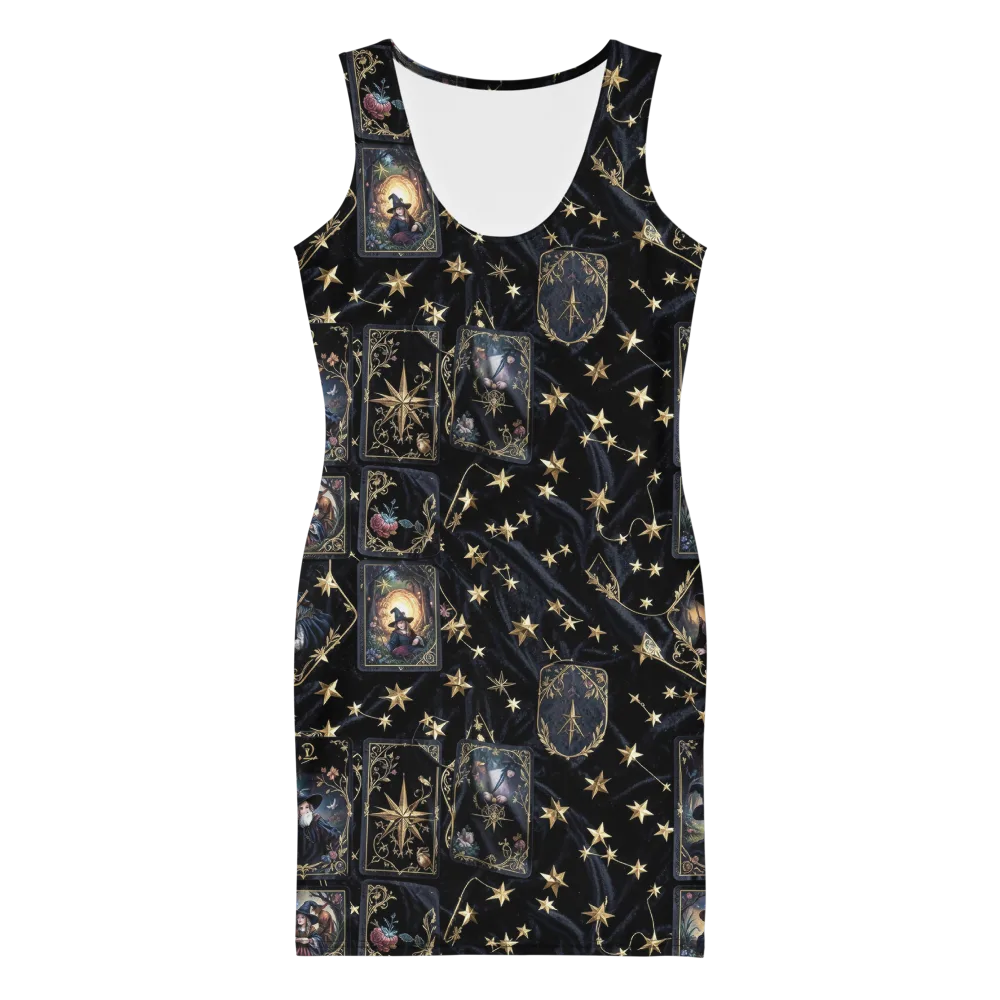 Midnight Arcana on Bodycon Dress — Front