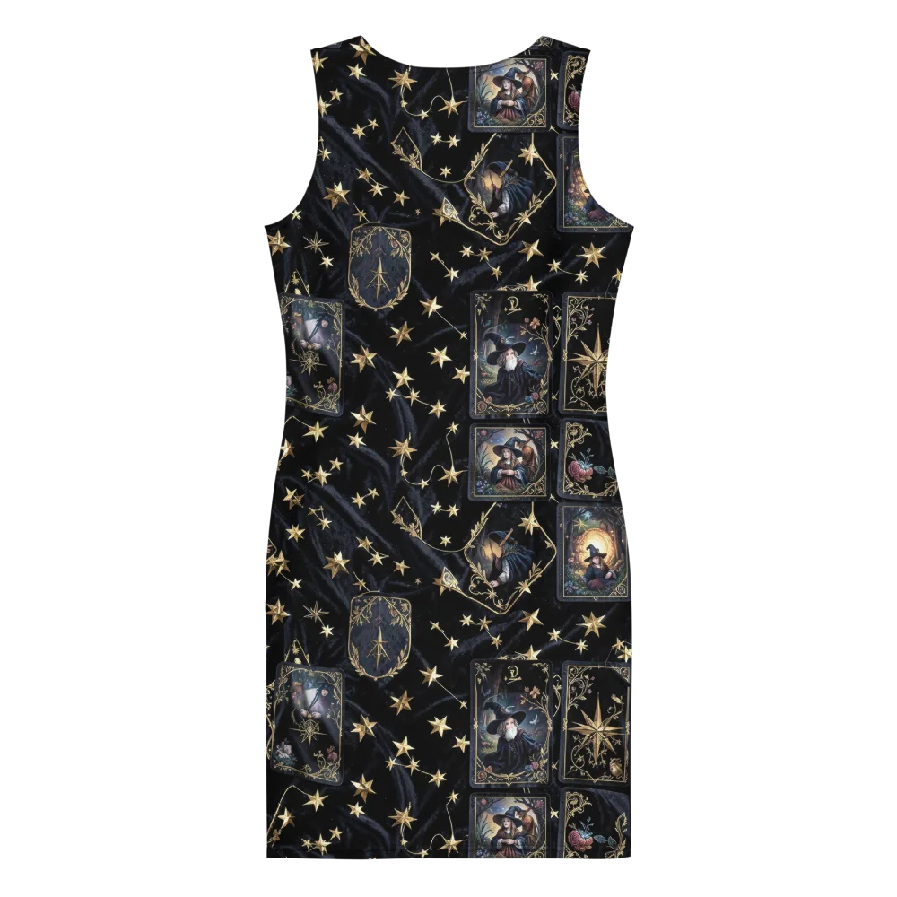 Midnight Arcana on Bodycon Dress — Back