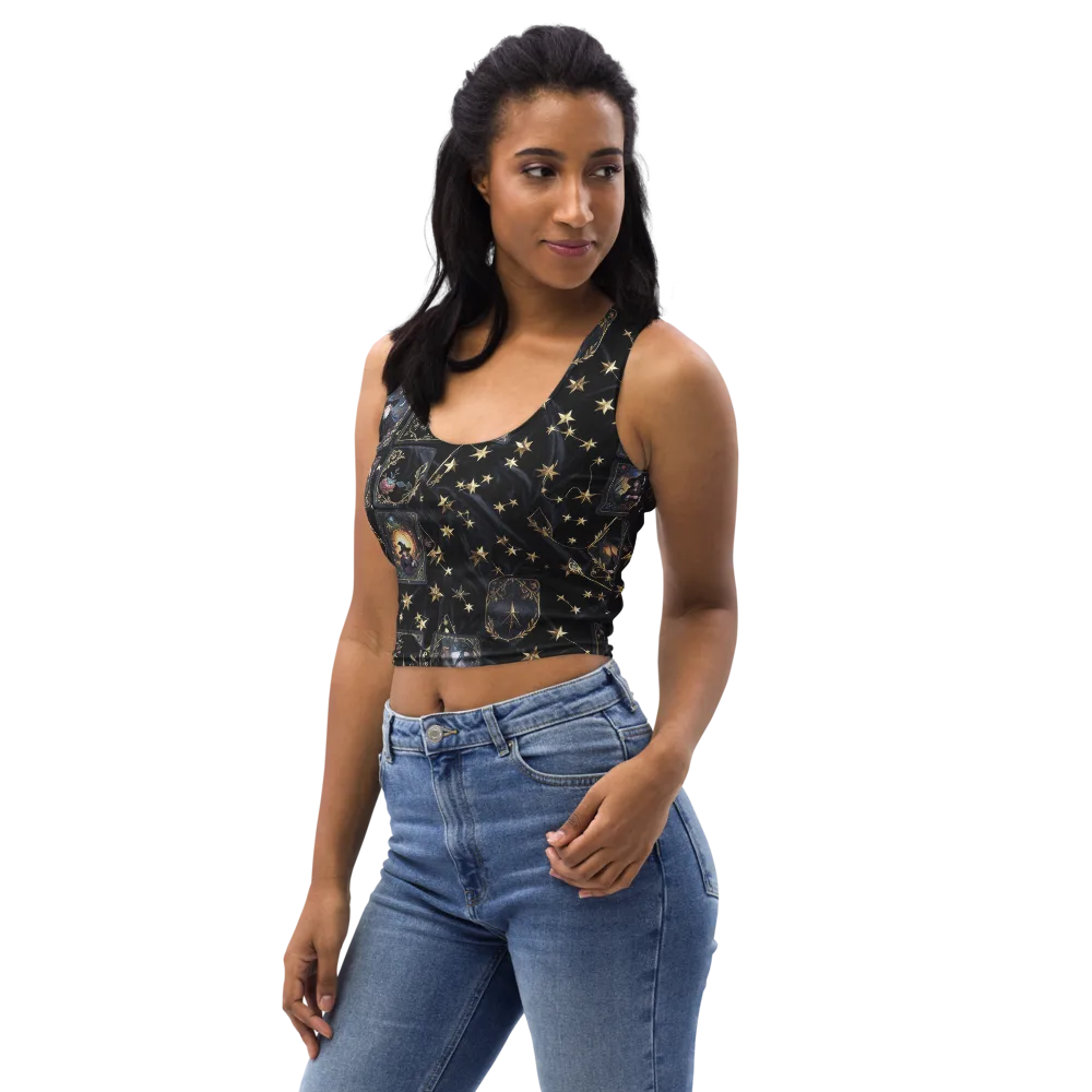 Midnight Arcana on Crop Top — Left Front