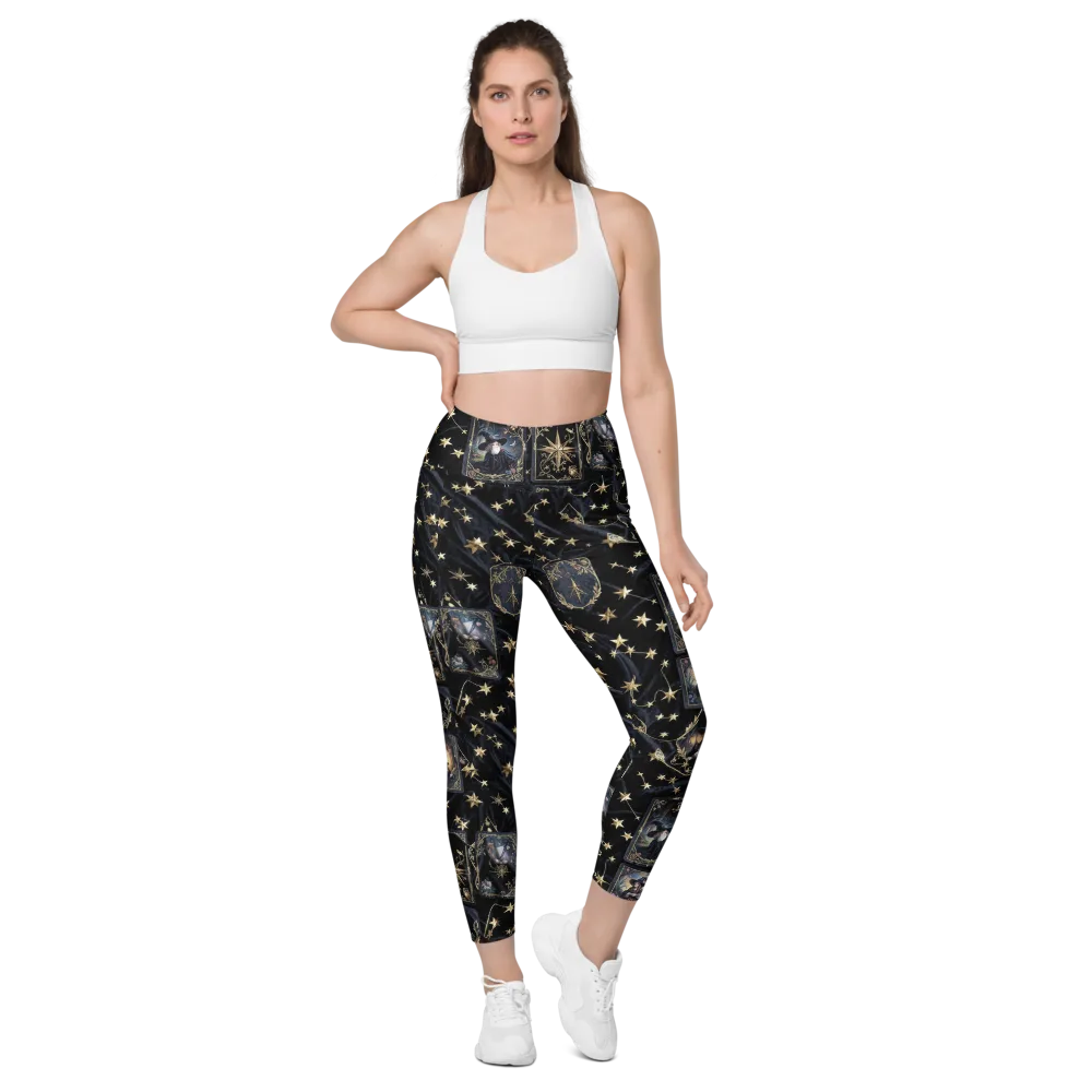 Midnight Arcana on Leggings with Pockets — Front