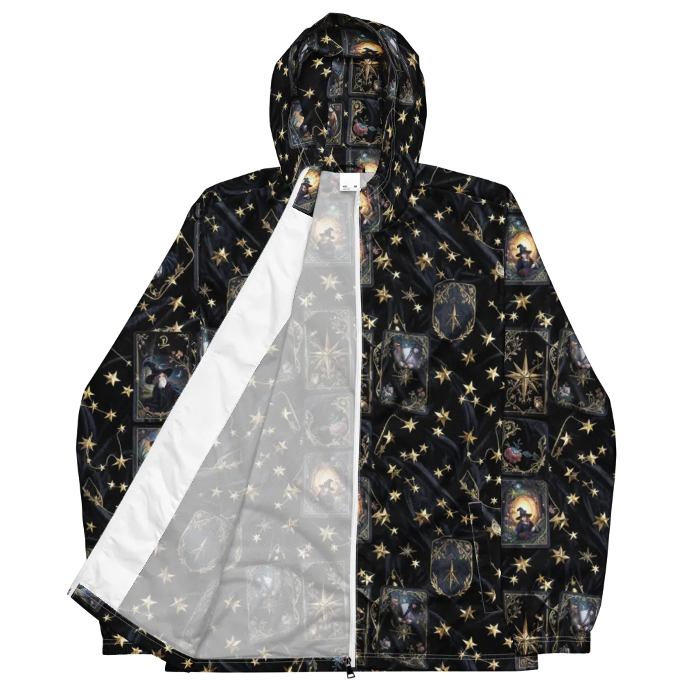 Midnight Arcana on Men's Windbreaker — Front