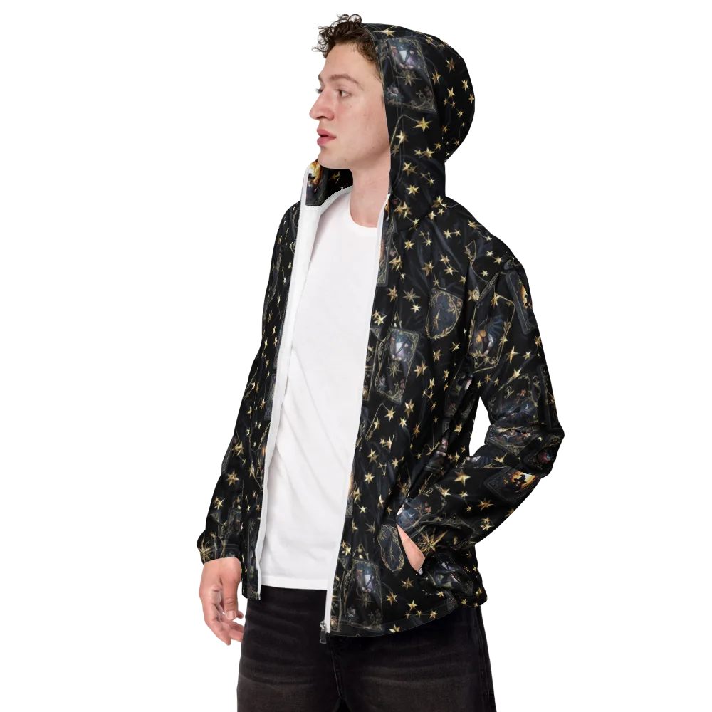 Midnight Arcana on Men's Windbreaker — Left Front